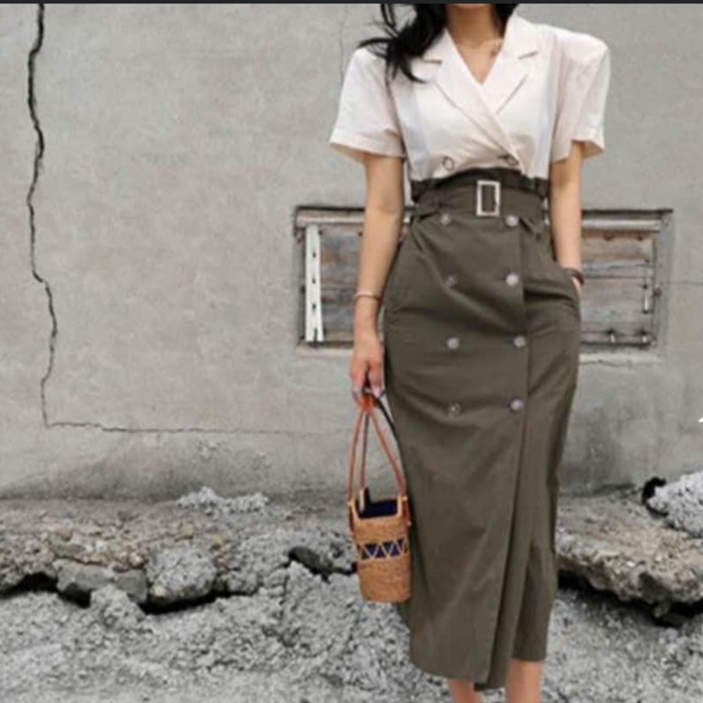 Belted Trench Dress